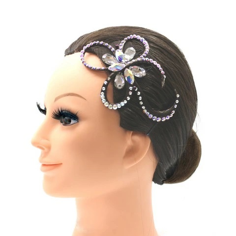 多美咲 ヘアーオーナメント XR009ストーン 付き 全17色 社交ダンスヘア