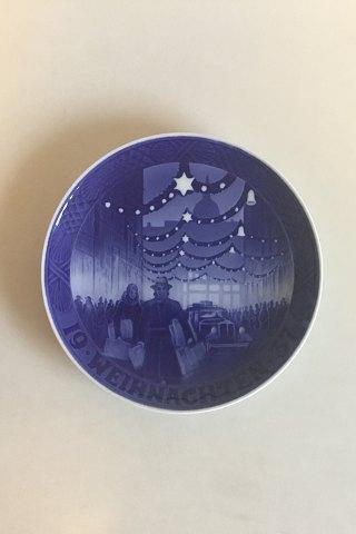 ロイヤルコペンハーゲン クリスマスプレート 1937年製 ドイツ語