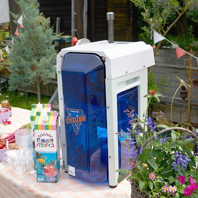 電動タイプ ブロックアイススライサー 初雪氷削機 かき氷100人分セット