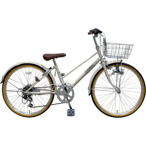 店舗受取限定】ジュニアシティ 子供自転車 シェルム 22インチ 外装6段