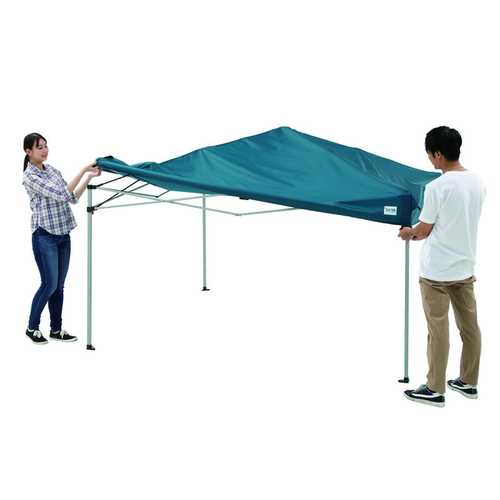 組立らくらくタープ 幅240×奥行240cm DCM テント | ホームセンター通販