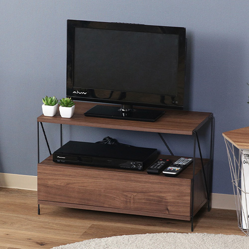 EZBOワイヤー TVラック テレビ台 77568 不二貿易 TV・AVラック