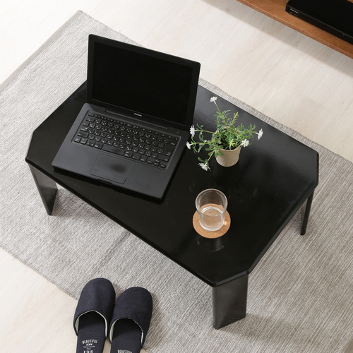 UVローテーブル ルーチェ 幅75 ブラック 38417 不二貿易 座卓 ブラック