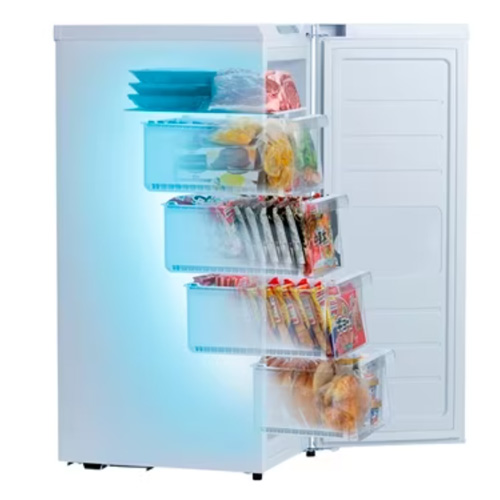 スリム冷凍庫 80L IUSN-8A-W アイリスオーヤマ 冷凍庫 ホワイト