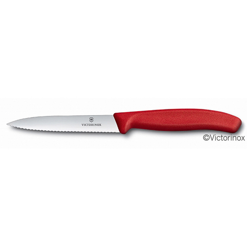 Victorinox ペティーナイフ 波刃 レッド10cm #6.7731E #6.7731E