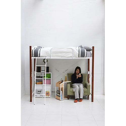 ベッド ロフトベッド ハイベッド ミドルベッド 大人用 IRI-1043SET