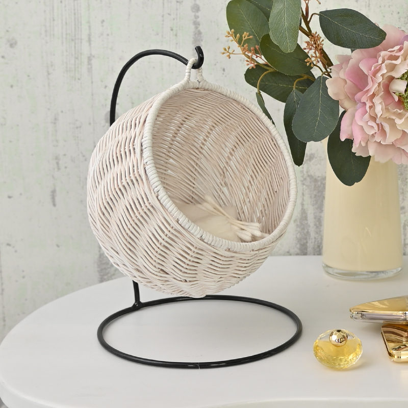 ホワイトラタン ハンギングバスケット GK848WW サンフラワーラタン