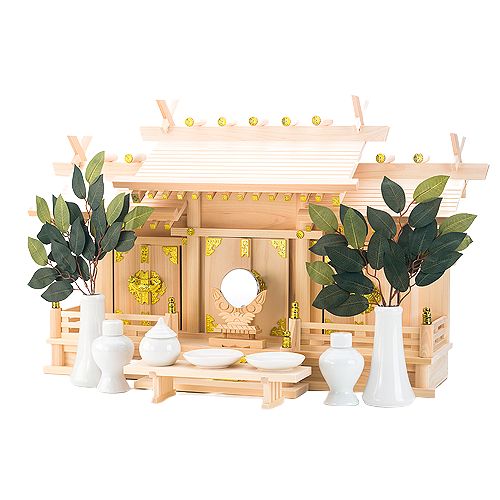 屋根違い三社 和（大）セット 神棚の里 神棚本体 | ホームセンター通販