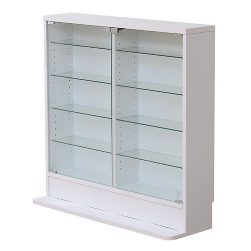 コレクションラック【-Luke-ルーク】浅型ロータイプ CLR-900--WH