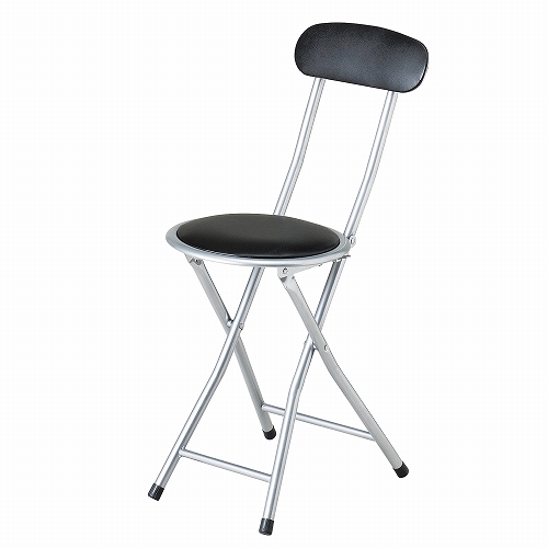 背付き折りたたみパイプイス N-7872 パール金属 パーソナルチェア