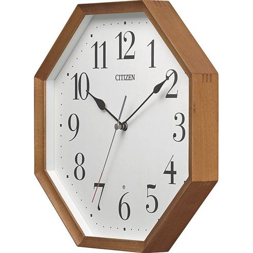 電波掛け時計 スタンダード 木枠八角形 8MY531-006 8MY531-006