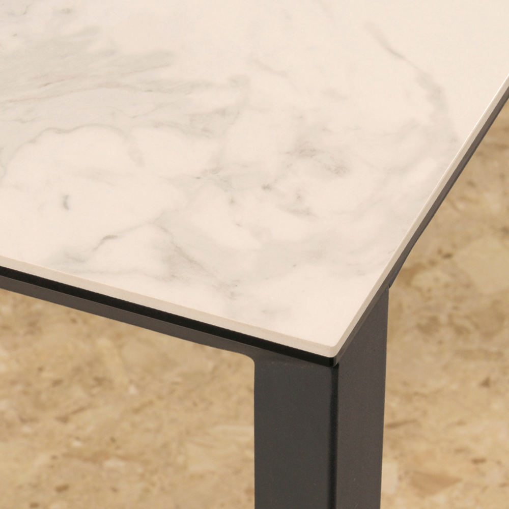 グラナダ 90×80 ダイニングテーブル ホワイトクオーツ 筑波産商