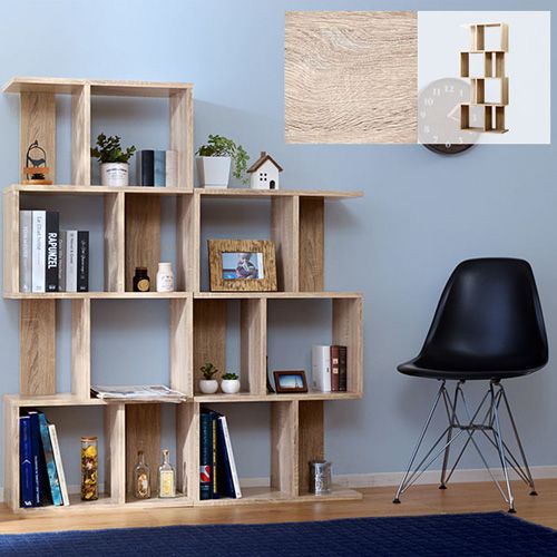 S字 ディスプレイラック 4段 WN 00-167-wn ウォールナット ワイエム