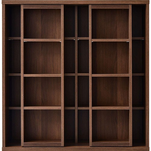 ダブルスライド書棚 奥深タイプ 900幅 OK kss-0008br-12-ok オーク