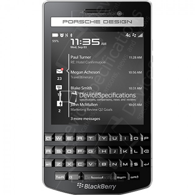 BlackBerry Porsche Design P'9983 - Specifications