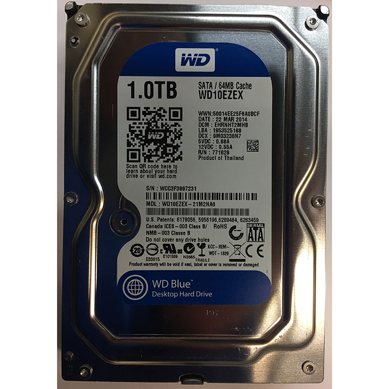 WD10EZEX – Western Digital 1TB 7200 RPM SATA 3.5″ HDD – Disk Drive