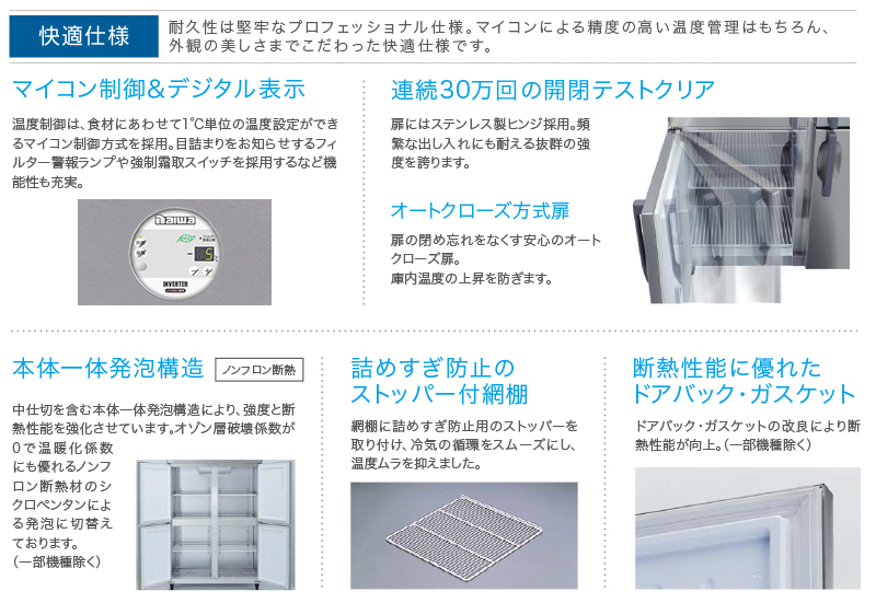 厨房用冷凍・冷蔵庫 | 製品情報 | 大和冷機工業株式会社