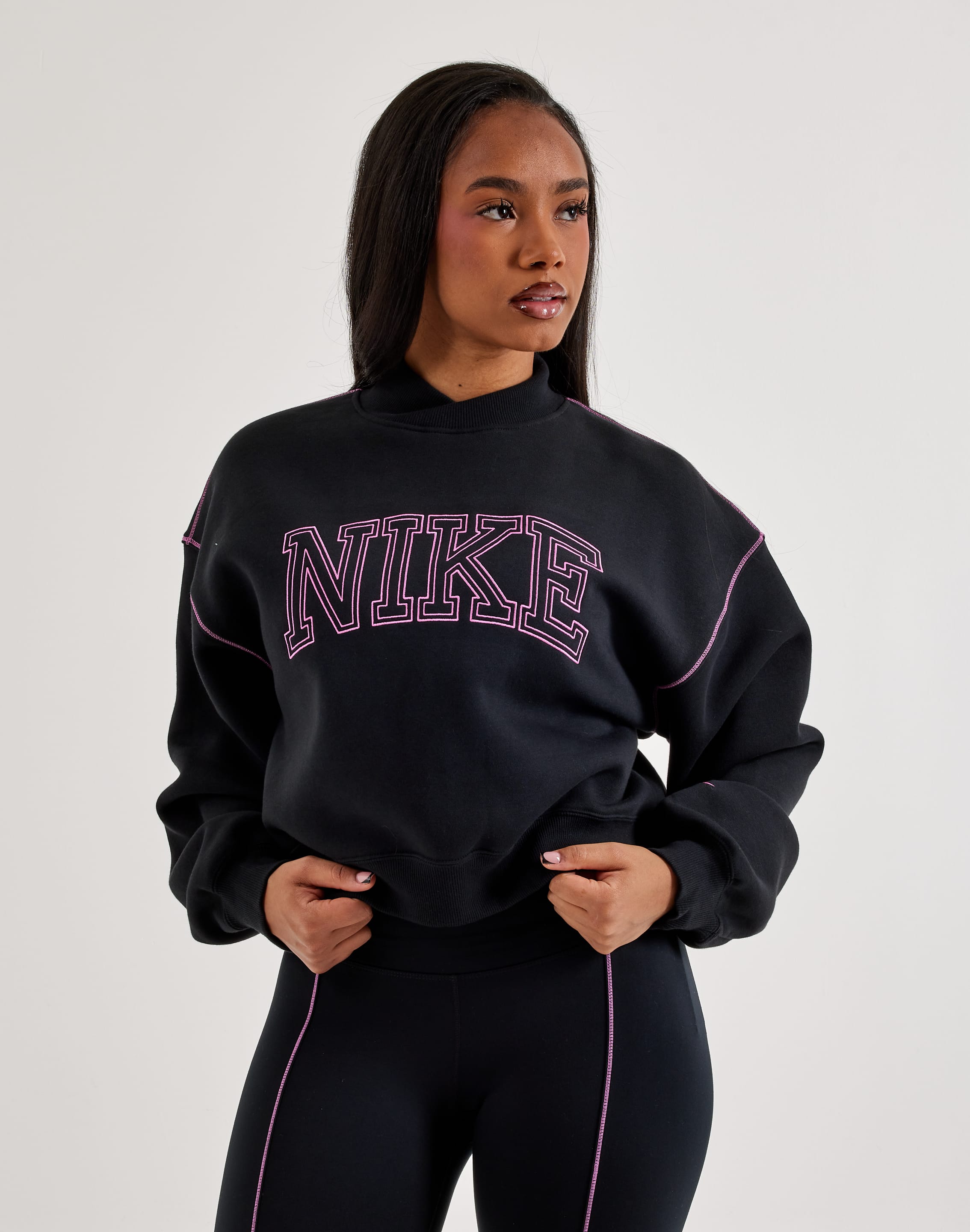 Nike Phoenix Fleece Mock Neck Sweatshirt – DTLR