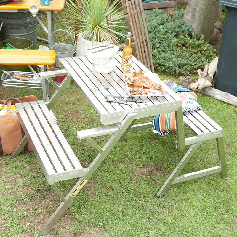 DULTON ONLINE SHOP | STAINLESS TABLE & BENCH DOUBLE(STAINLESS): 家具