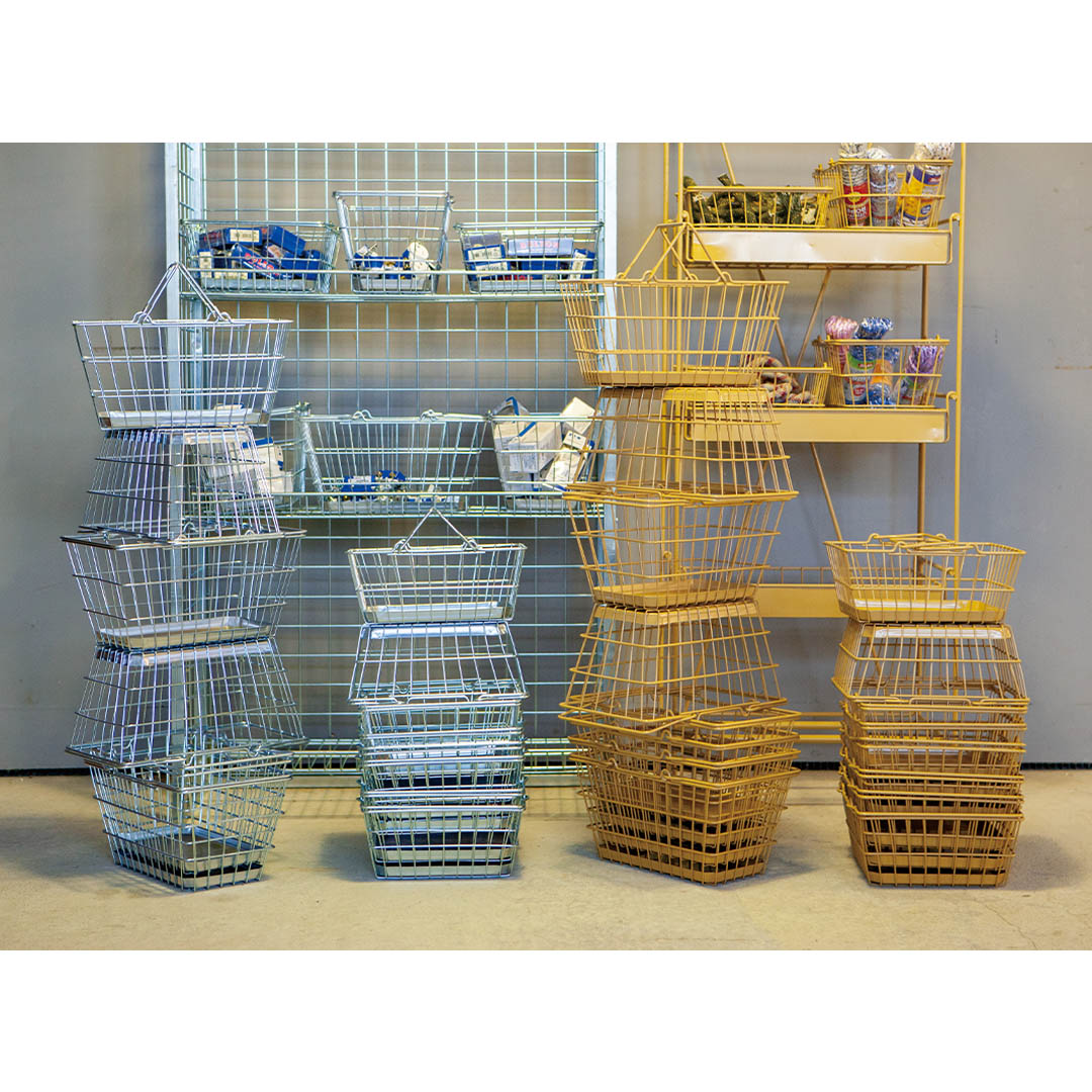 DULTON ONLINE SHOP | SQUARE BASKET-TRAY GALVANIZED(SQUARE