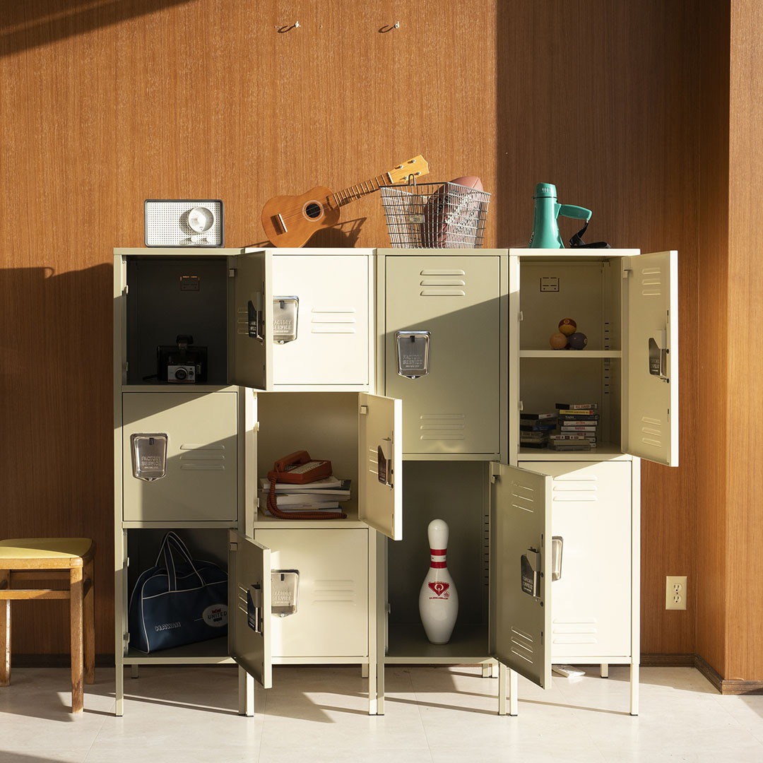 DULTON ONLINE SHOP | STEEL LOCKER 3 DOOR MOSS GRAY(3 DOOR MOSS