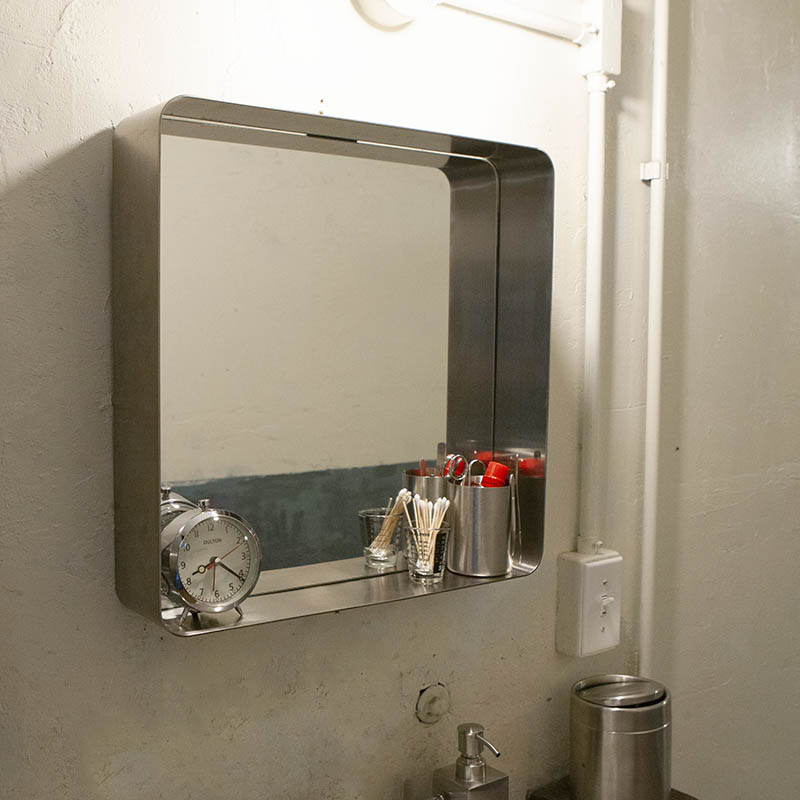 DULTON ONLINE SHOP | MIRROR WITH STEEL FRAME SATIN FINISH(SATIN