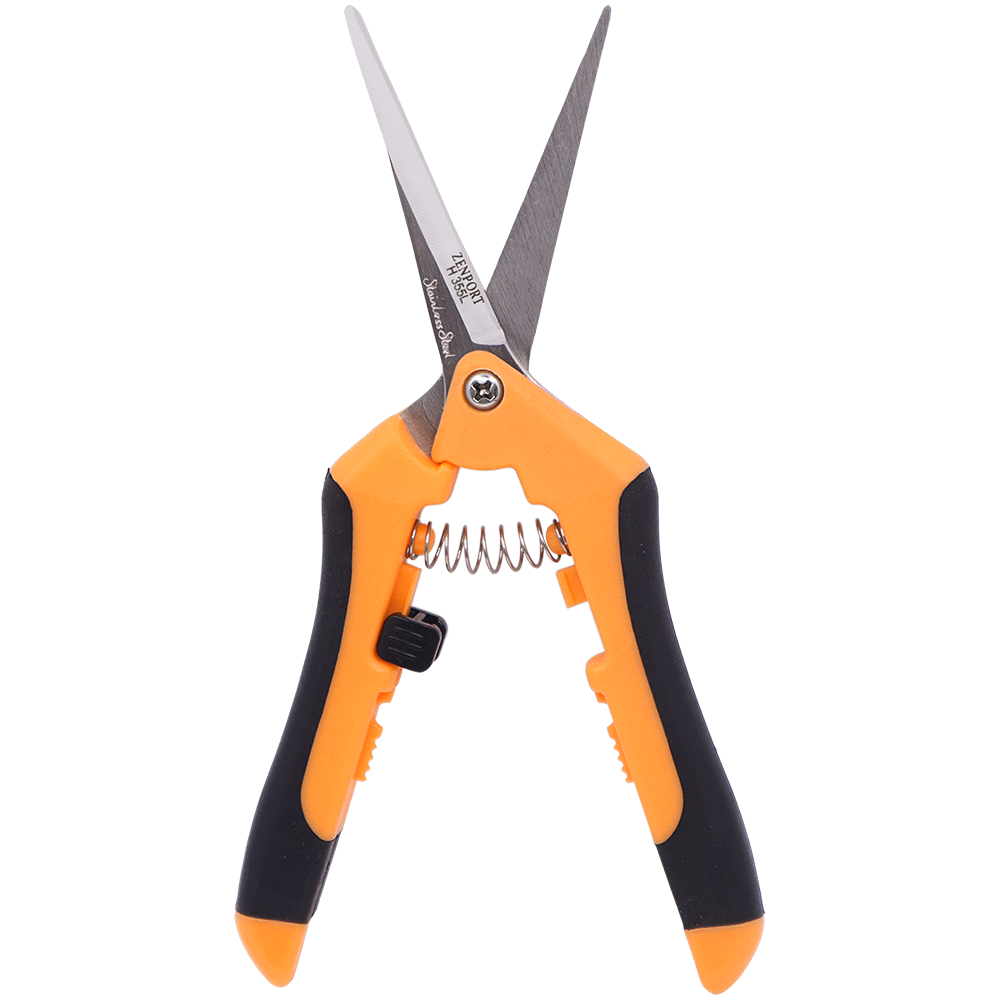 Zenport Shears H355L Long Hydroponic Micro-Blade Trimmer, Cannabis