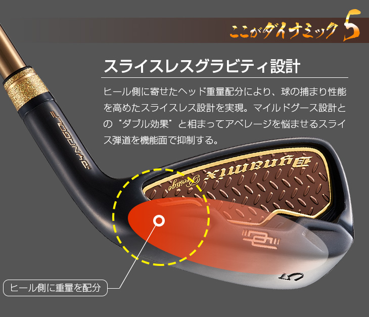 6本セット】ダイナミクス プレステージ アイアン6本セット (#5～#9
