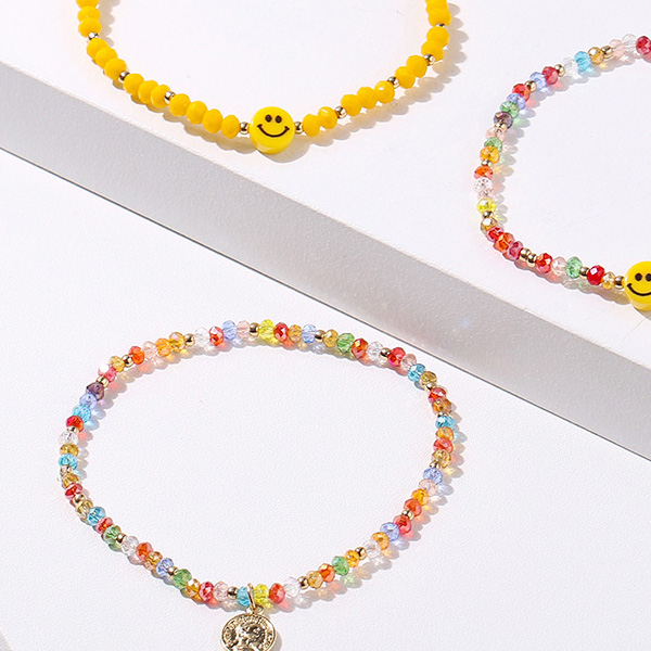 3TYPEスマイルビーズブレスレット | レディースファッション通販 - DHOLIC