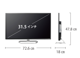 PC液晶モニター レンタル I-O DATA LCD-DF321XDB 31.5型ワイド ｜ e-タマヤ