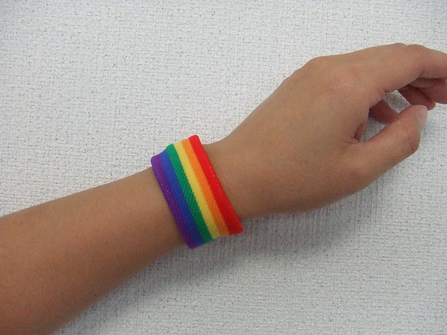 丈3cmミニ6色レインボーリストバンドRB－42 |つかもと