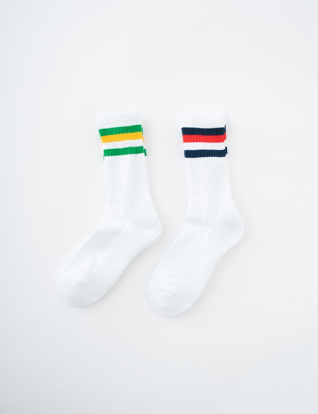 抗菌・防臭】ラインソックス 2色3本ボーダー |つかもとオンライン