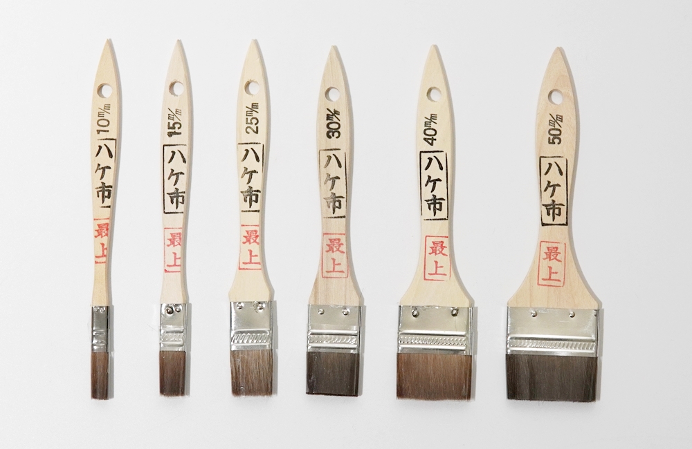 金巻ラック刷毛赤シマ毛最上 | 金巻ラック刷毛 | ハケ市 刷毛 通販