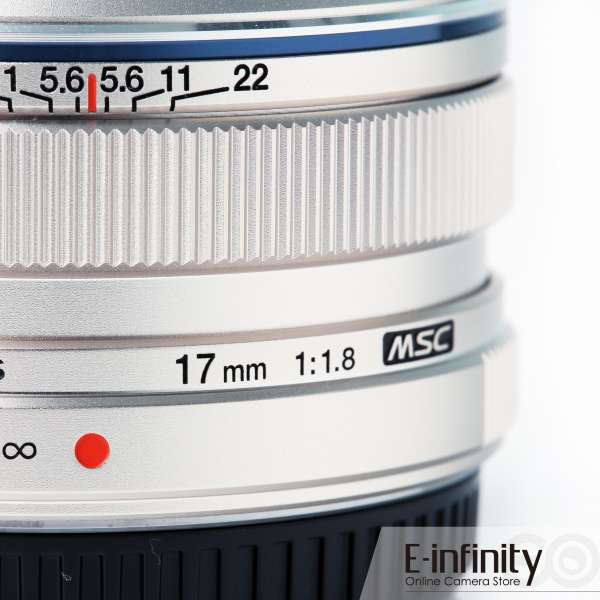 Buy Olympus M.ZUIKO DIGITAL 17mm f/1.8 Lens (Silver) - E-Infinity