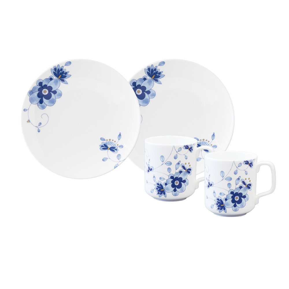 ミラノ・デュオ ペアプレート&マグセット 2人用 電子レンジ温め 食洗機