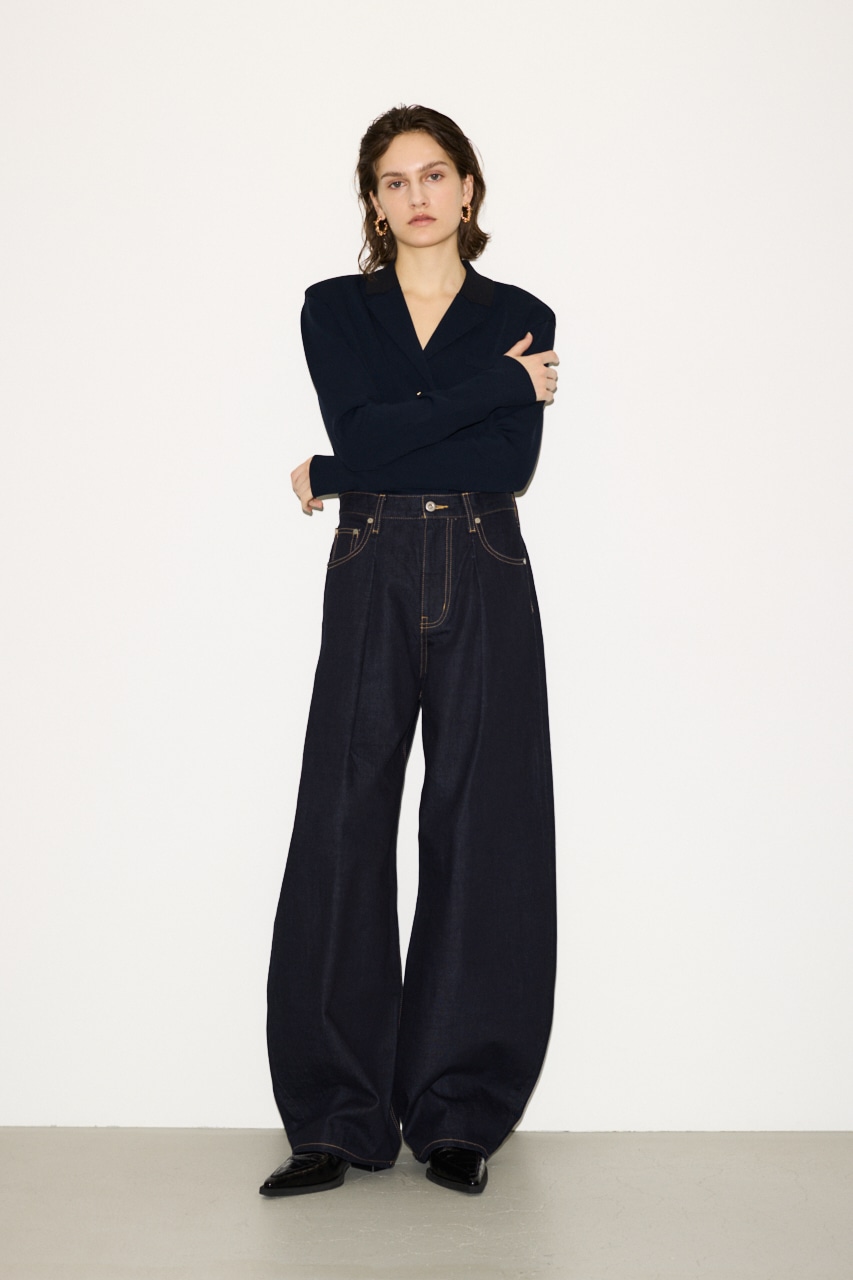 THROW by SLY | 【THROW】J／W CURVE TUCKED パンツ (ワイド ) |SHEL