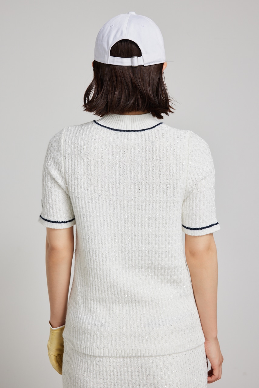 RIENDA GOLF | 【RIENDA GOLF】シャイニーツイードモックネックニット