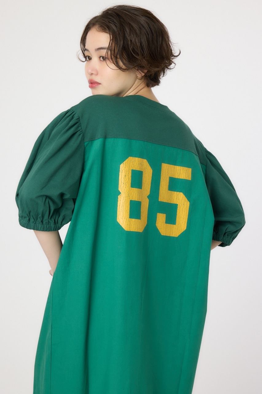 RODEO CROWNS WIDE BOWL | カレッジ 切替 パフスリーヴ ワンピース