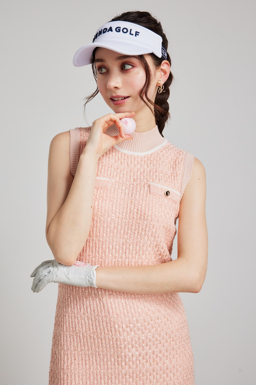 RIENDA GOLF | 【RIENDA GOLF】シャイニーツイードモックネックニット