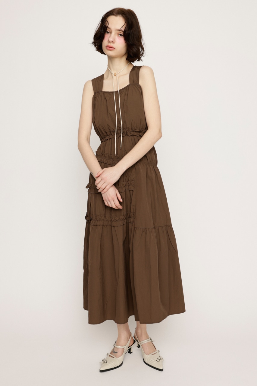 SLY | ASYMMETRY FRILL ロングワンピース (ワンピース(ロング
