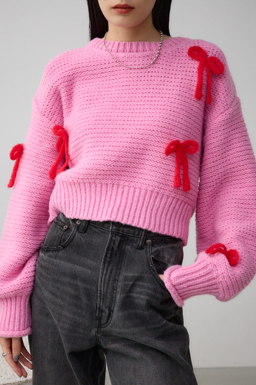 AZUL BY MOUSSY | リボンモチーフニット (ニット ) |SHEL'TTER WEBSTORE