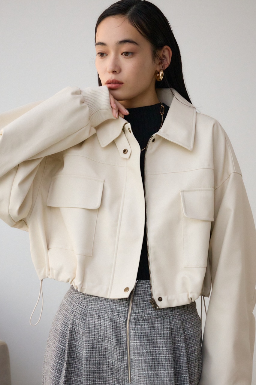 AZUL BY MOUSSY | フェイクレザーショートブルゾン (ブルゾン ) |SHEL