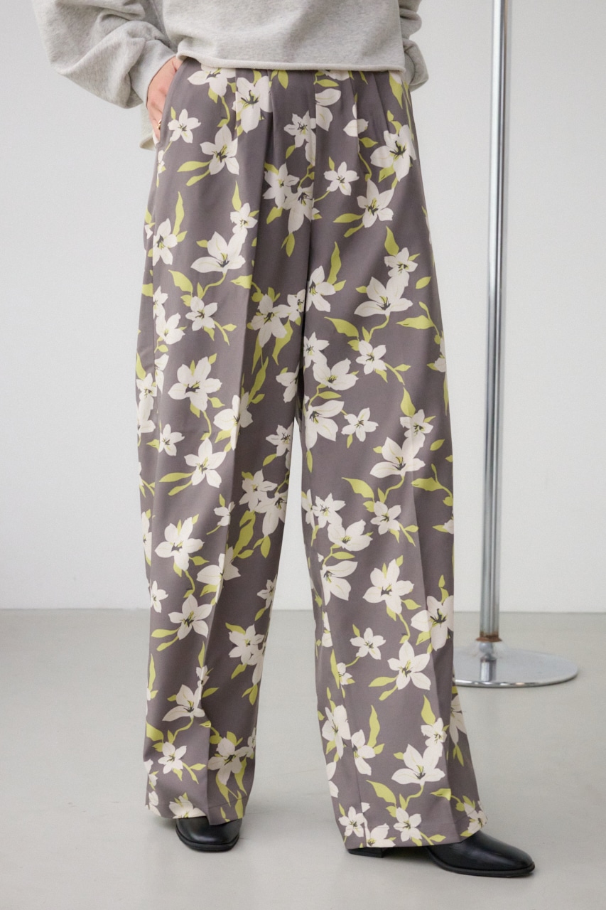 AZUL BY MOUSSY | フラワープリントイージーワイドパンツ (パンツ