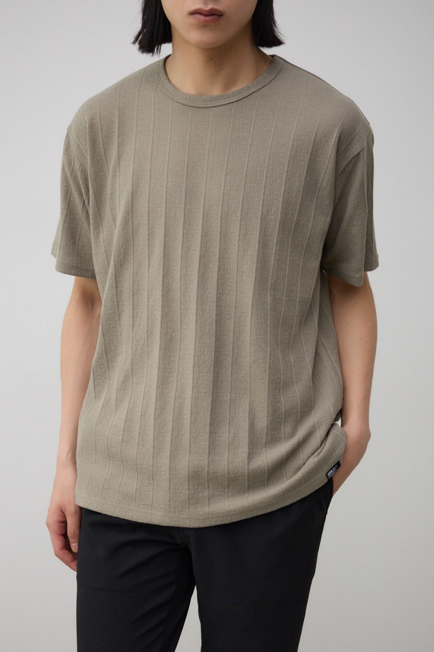 AZUL BY MOUSSY | シャドウストライプクルーネックTシャツ (Tシャツ