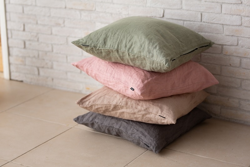 KLIPPAN/クリッパン クッションカバー ウォッシュドリネン ベージュ