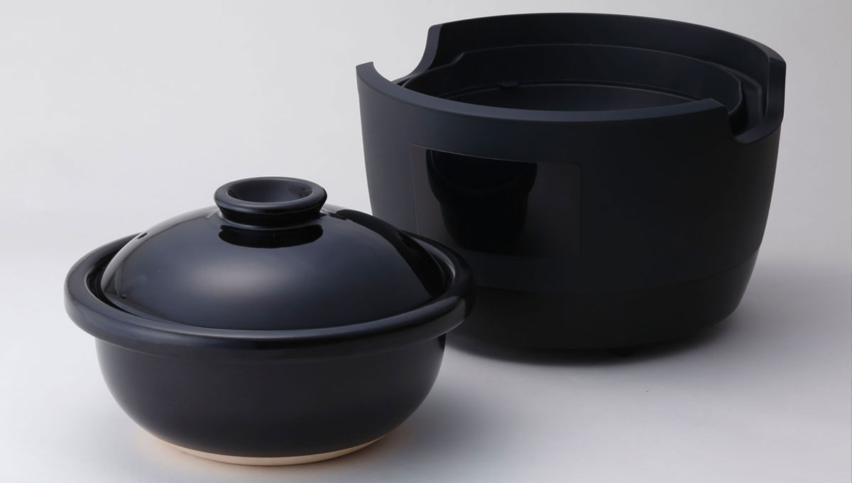 シロカ SR-E111(K) 土鍋電気炊飯器(3合炊き) 長谷園×siroca かまどさん