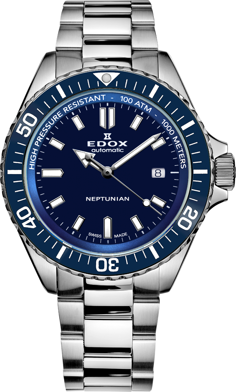 ネプチュニアン』にブラックMOP文字盤の特別モデルが登場 | EDOX日本