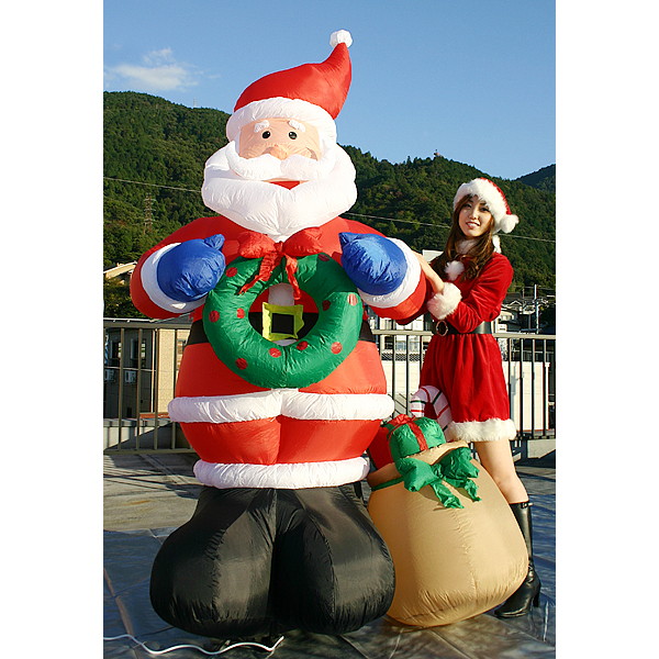 クリスマスエアブロー装飾 サンタ H240cm～【イベントグッズ・イベント