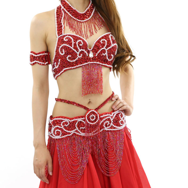 ベリーダンス衣装コスチュームCH-COSB-A11ブラ＆ベルト2点セット