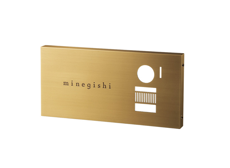 福彫】インターホンサイン プラス 真鍮硫化イブシエッチング OTF-1